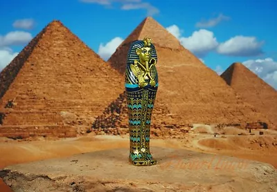 Egypt Egyptian Civilization Pyramid Pharaoh King Tut Mummy Statue Figure K1166 A • $3.99