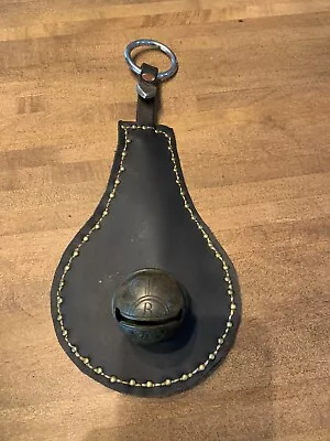 Antique Brass Sleigh Bell - Etched ORo - OWo - Door Chime - Xmas • $35