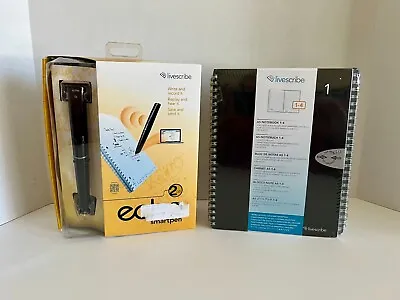 NEW Livescribe 2 GB Echo Smartpen W/Starter Notebook APX-00008 + A5 Notebooks1-4 • $145