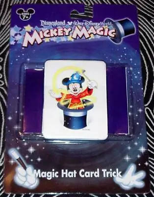 *MAGIC HAT CARD TRICK* 90's MAGIC TRICK Sorcerer Mickey Mouse Disney Park SEALED • $29.99