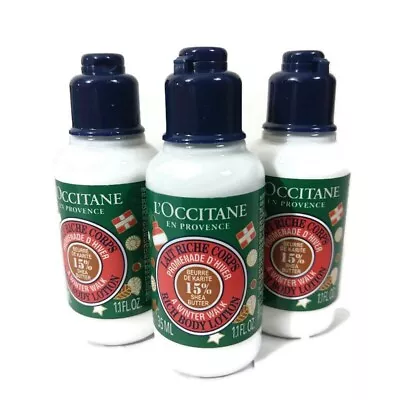 L'Occitane A Winter Walk  15% Shea Butter Rich Body Lotion 35ML X 3 NEW • $24.99