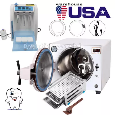 Autoclave Dental Steam Sterilizer 18L Sterilization/Handpiece Lubrication System • $183.99