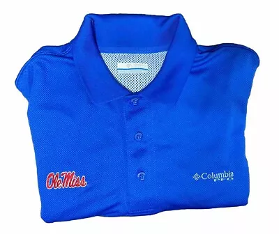 Ole Miss Rebels | Men’s Medium Columbia PFG Polo Shirt • $14.99