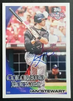 IAN STEWART 2010 Topps Opening Day Signed Card Authentic AUTO Rockies • $9.99