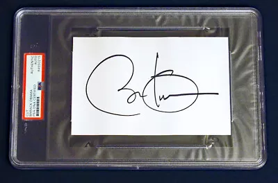 BARACK OBAMA SIGNED Cut Autograph PSA ENCAPSULATED W/ Bonus 5x7 Photo! • $725