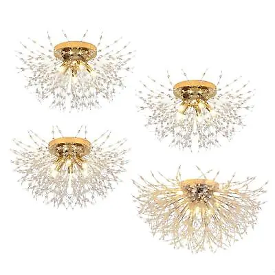 Crystal Chandelier Hanging Light For Living Room Entryway • £33.36