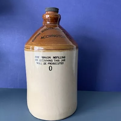 Stoneware Flagon Stanton’s Of Accrington Made By Pearsons 10.25”/26cm Tall • £32.50