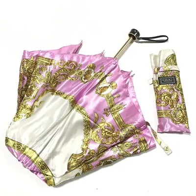 Authentic Gianni Versace Folding Umbrella Baroque Pink • $200