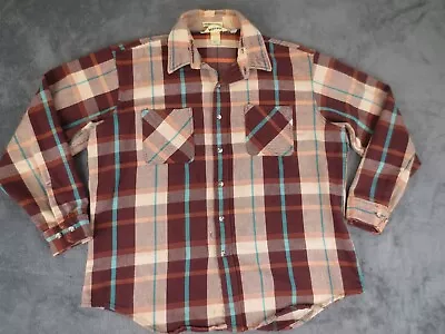 Vintage St. John's Bay Shirt Mens XL* Purple Cotton Big Mac Flannel Made In USA* • $18.06