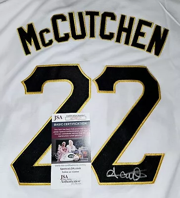 Andrew McCutchen Signed Pirates Jersey Size L In Person JSA CERTIFIED • $275