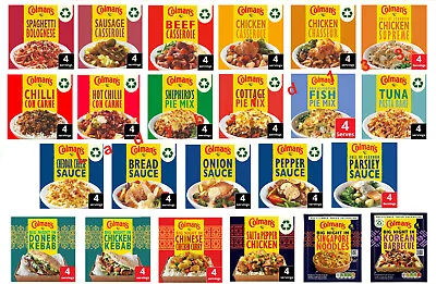 Colman's Seasoning Recipe Mix Chicken Beef Fish VARIOUS • £1.99