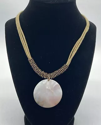 Lia Sophia  HARVEST MOON  Mother-of-Pearl Necklace • $6.80