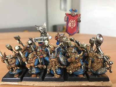 Warhammer Old World Dwarf Army Nicely Painted Some Rare Figures • $223.80