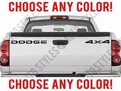 4x4 Fits Dodge Truck Tailgate Emblem Set Of Vinyl Dakota Decals Ram Stickers • $17