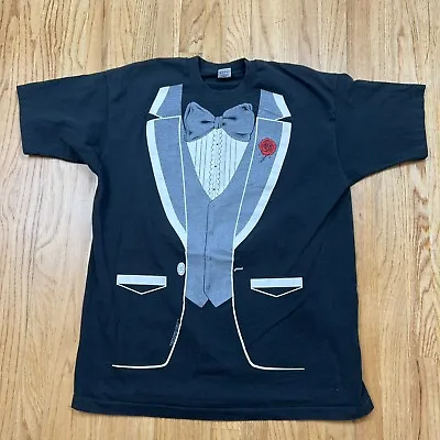 Vtg Athletic Supporter Ltd. T Shirt Tuxedo Fruit Of The Loom XXL USA Single • $18