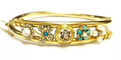 Vintage 14k Yellow Gold Bangle Bracelet • $1081