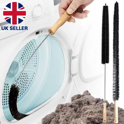 1/2X Radiator Cleaning Brush Flexible Long Multipurpose Thin Duster Wood Handle • £1.99