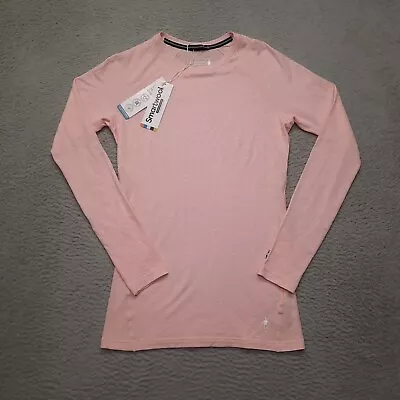 SmartWool Women's Base Layer Shirt Size XS Pink Merino 150 Pullover Long Sleeve • $49.95