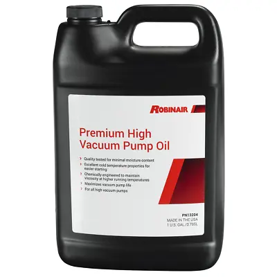 Robinair 13204 Premium High Vacuum Pump Oil Gallon Bottle (case Of 4 Bottles) • $121.51