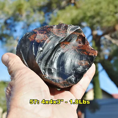 Large 4-7  MAHOGANY OBSIDIAN Specimens + * Choice Of 24 * Natural Volcanic Glass • $28.89