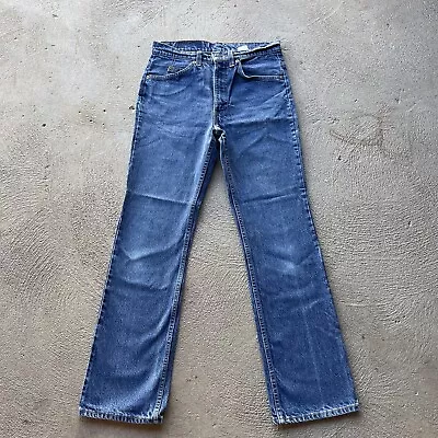 Vintage Levis Jeans Mens 30x32 Blue 517 Bootcut Denim Pants Orange Tab Western • $59.88