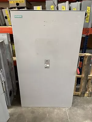 Siemens HF367R FUSIBLE DISCONNECT 800 Amp 3PH 600V 3W NEMA 3R With FUSES- USED • $7109.99