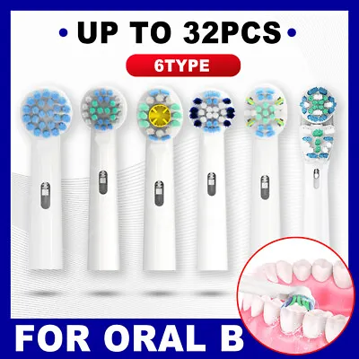 $18.99 • Buy Replacement Toothbrush Electric Brush Heads For Oral B Braun Models Series