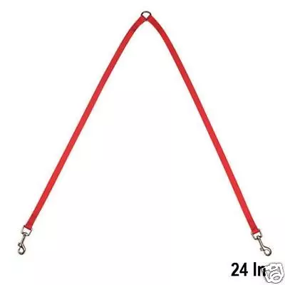 2-Way Zack & Zoey RED 12  DOG Walking Leash Coupler X 2 Dogs • $11.99