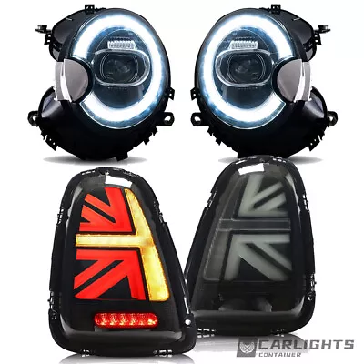 VLAND LED Headlights  + SMOKED Tail Lights For 2007-2013 Mini Cooper S R56 R57 • $473.99
