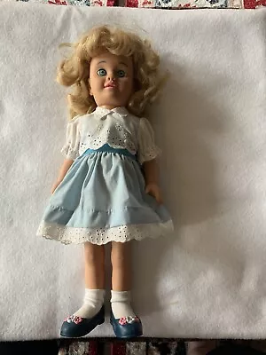Chatty Cathy Talking Doll Reproduction Blonde With Blue Eyes Mattel • $54