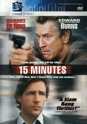 15 MINUTES Robert De Niro Edward Burns Vera Farmiga 2001 DVD Disc Only • $3.25