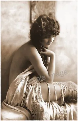 £17 • Buy Vintage 61 1920's Erotic Female Nude Sepia Retro Art PHOTO REPRINT A4 A3 A2 Size
