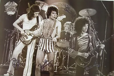 QUEEN  70s SHOT OF GROUP IN CONCERT FREDDIE IN STRIPED SHORTS  POSTER FROM ASIA • $17.17