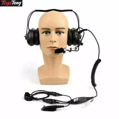 1Pcs Heavy Duty Noise-Reduction Headset PTT VOX For  GP328 GP340 Radio • $67.61