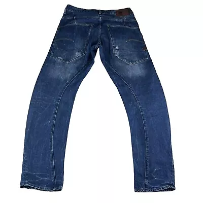 G-STAR Raw Type - C 3D Tapered Restored Denim Jeans W33 L32 Distressed Pockets • $27.07
