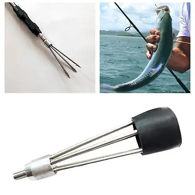 Fishing Gig Head With Barbs Outdoor Pole Spear Fishing Gaffs Replacement • $16.84