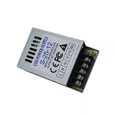 LED Driver Power Supply Transformer 240V - DC 12V 25W IP20 • £4.89