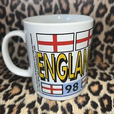 £9.99 • Buy France 98 Football World Cup England Mug Vintage