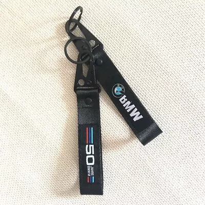 2pcs Keychain Lanyard Clip For BMW Keychain Metal Backpack Key Ring Hook Strap  • $9.99