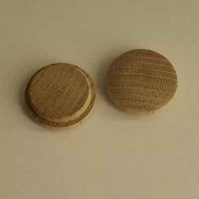 Large Solid Oak Mushroom Head Plugs 30mm Diameter Hole Stairs Wood Buttons MH30 • £3.05