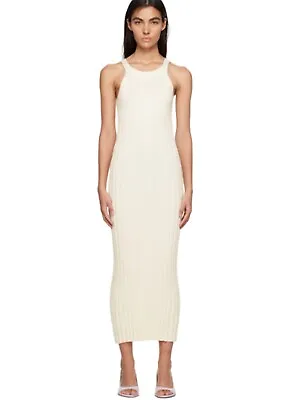 Loulou Studio Islet Ivory Dress Silk Cotton Size XS Maxi • £145.97