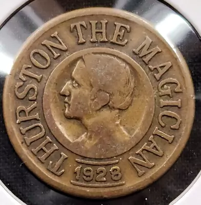 1928 Thurston The Magician Good Luck Charm Token #2465 • £28.50