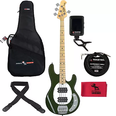 Sterling By Music Man StingRay Ray4HH Bass Olive Bag Cable Tuner Strap Cloth • $479.99