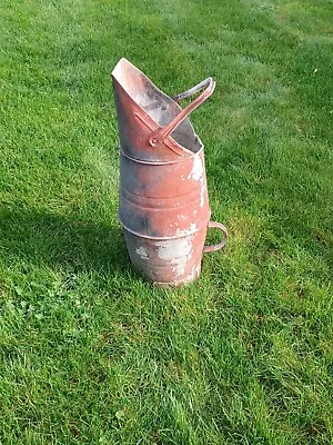 GALVANISED COAL SCUTTLE PLANTER GALVANISED 60cm Tall Two Handles • £25