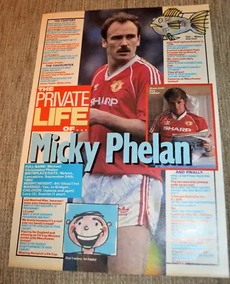 Mike Phelan Signed Magazine Photo Autograph Man Utd Manchester United • £4.99