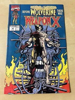 MARVEL COMICS PRESENTS #72 ~KEY~ 1st WEAPON X MARVEL COMICS 1991 • $4.25