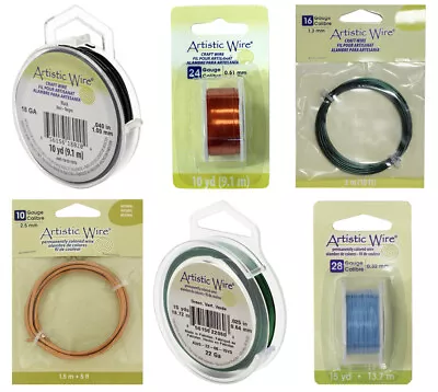 Artistic Wire® Permanently Colored Copper Wire * Many Colors & Diameters • £8.40