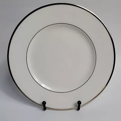 Mikasa Cameo Platinum Salad Plate HK301 White With Platinum Trim NEW • $14.36