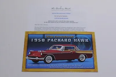 Danbury Mint 1958 Packard Hawk 50th Anniversary Brochure Only • $19