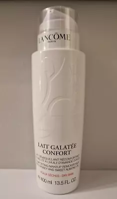 LANCOME LAIT GALATEE CONFORT COMFORT CLEANSING MILK FOR DRY SKIN 400ml JUMBO SZ • £24.99